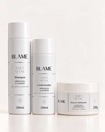 Kit Blame Anti Frizz — Shampoo + Condicionador + Máscara