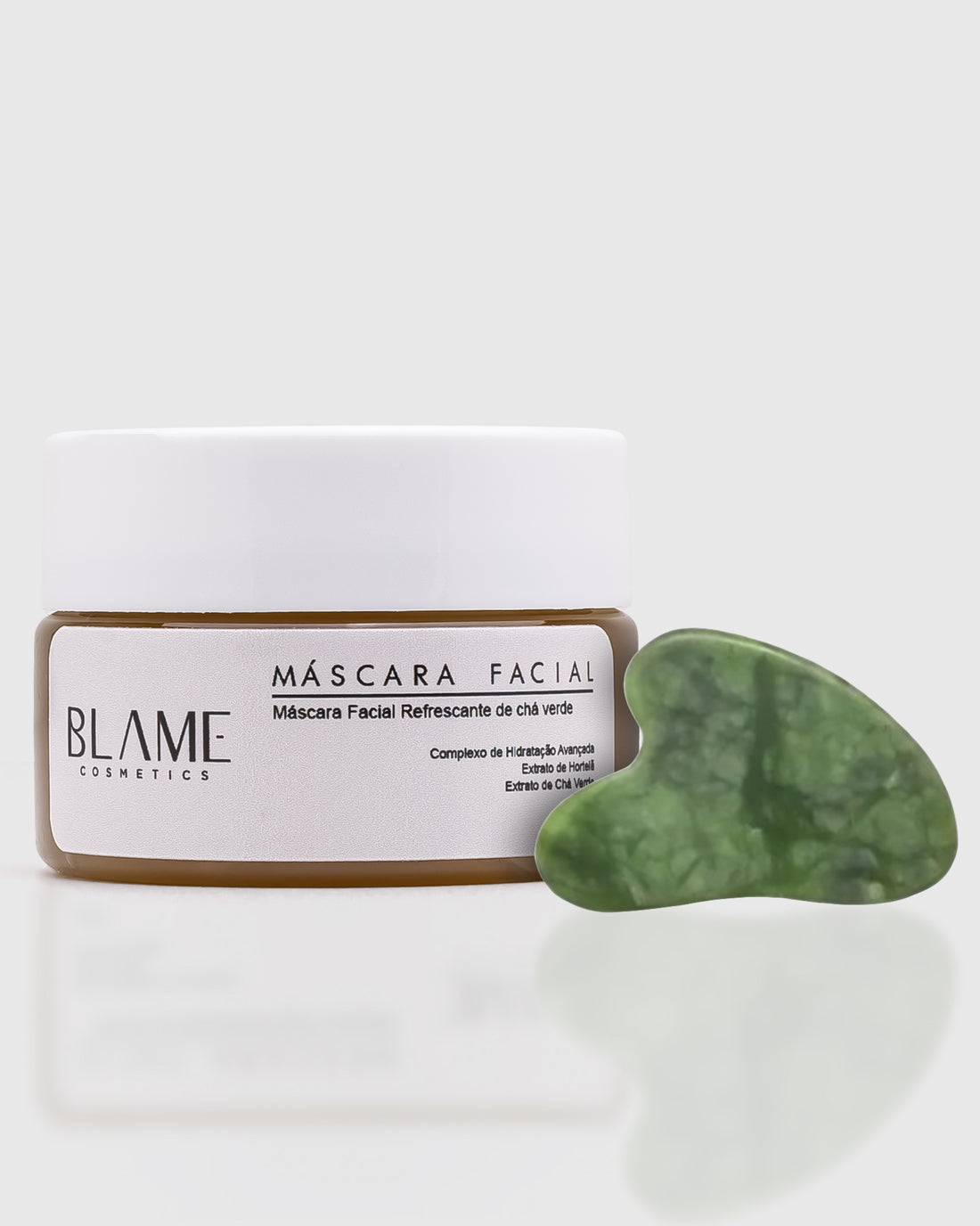 KIT MÁSCARA FACIAL CHÁ VERDE + GUA SHA
