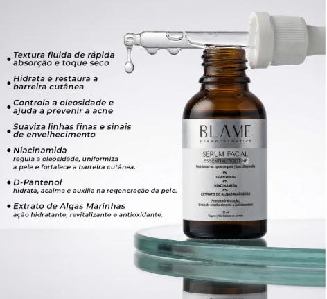 Kit Blame Essential Skincare Duo — Água Micelar + Sérum com Niacinamida